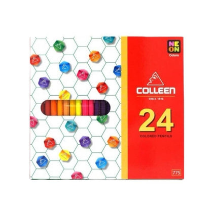 ดินสอสีไม้ คอลลีน 775 <br> 24แท่ง 24สี
