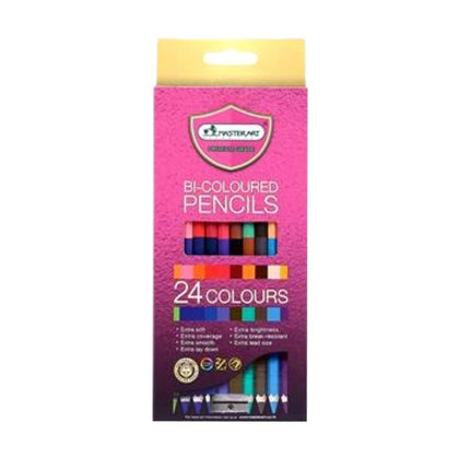 ดินสอสี มาสเตอร์อาร์ต <br> 24สี 12แท่ง (2หัว)