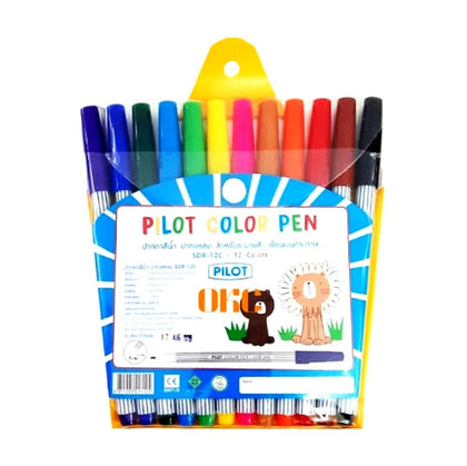 ปากกาเมจิก PILOT <br> SDR-C 12สี/ชุด